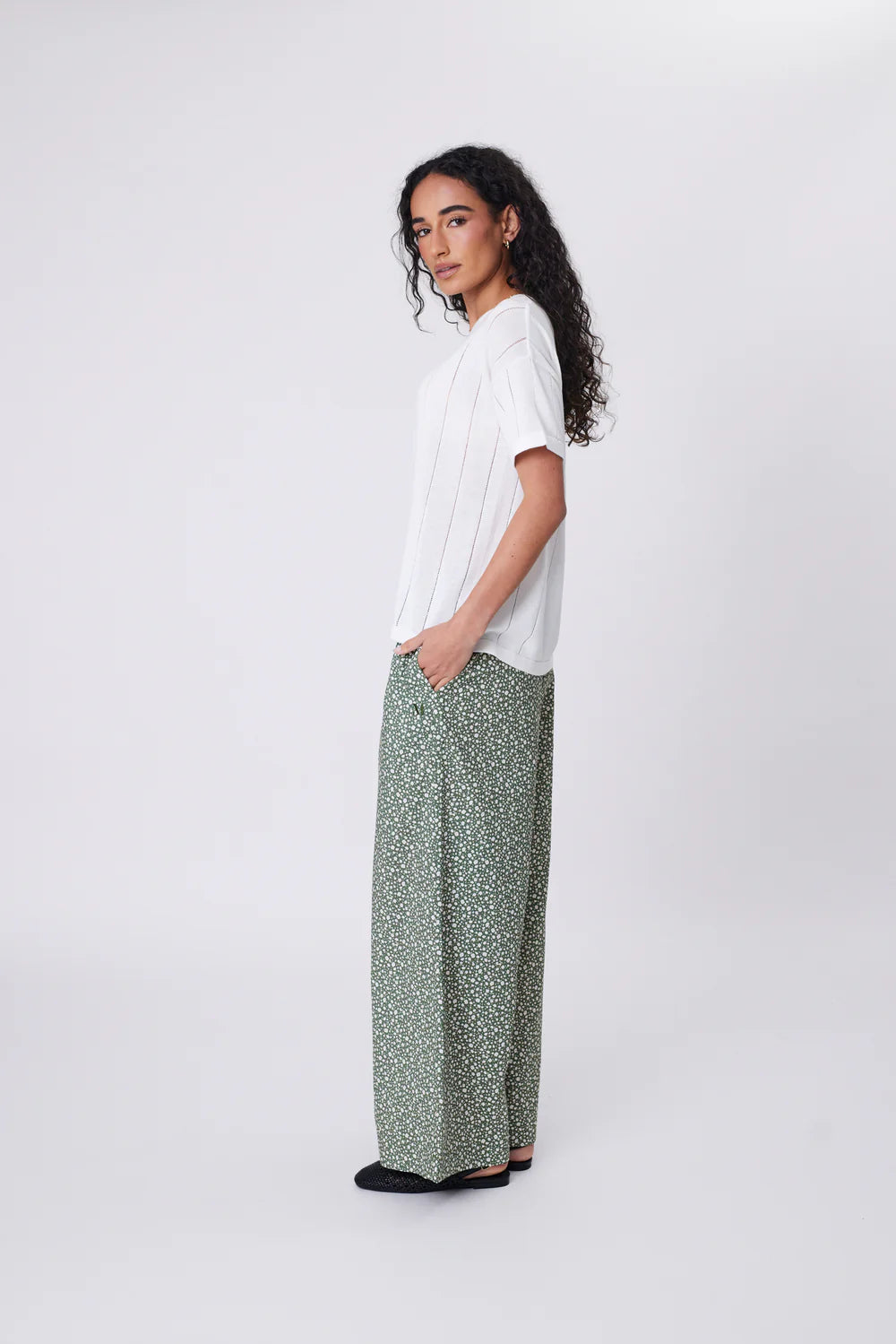 Marlow - Ember Knit Tee - Chalk