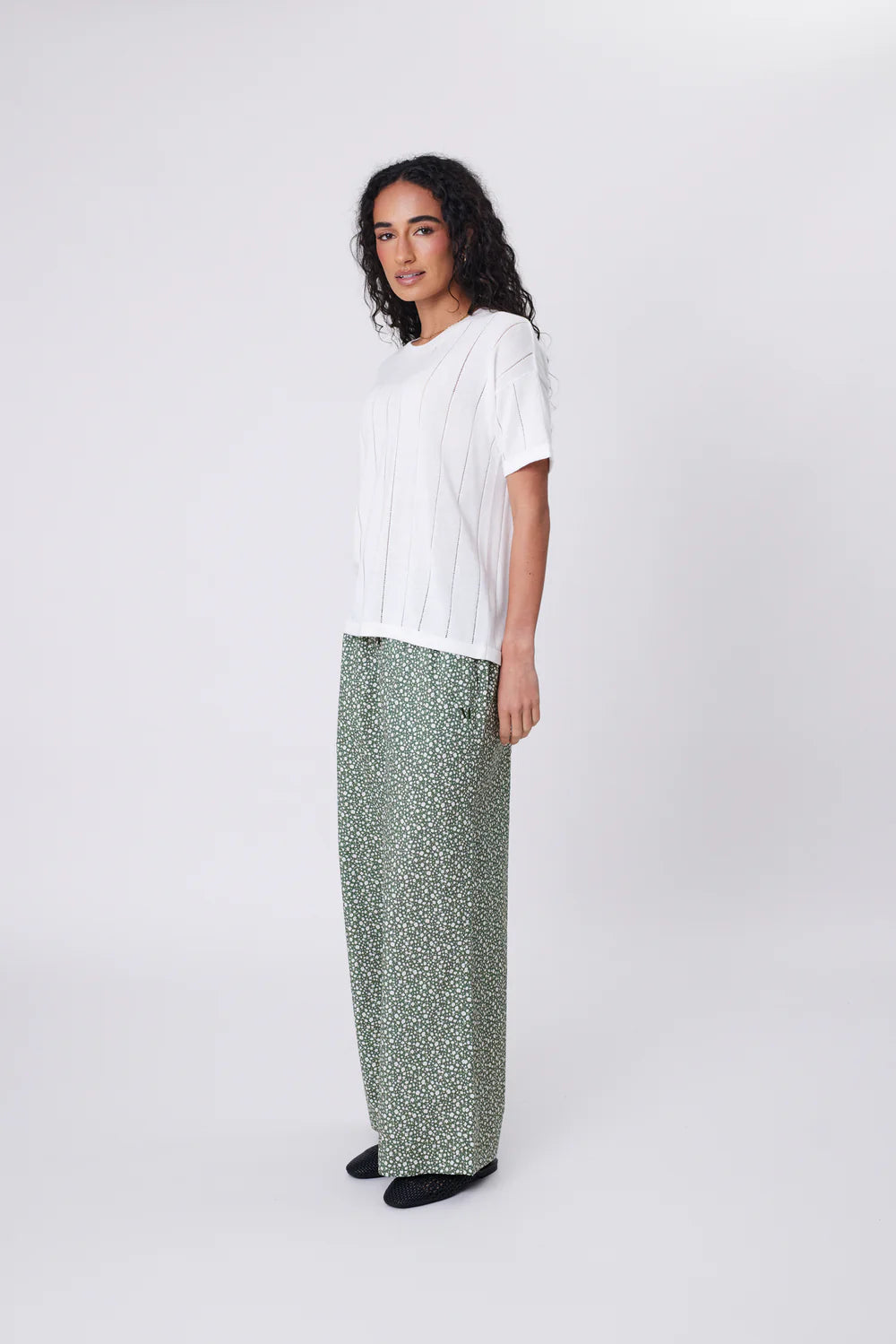 Marlow - Ember Knit Tee - Chalk