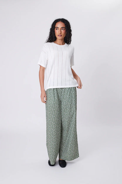 Marlow - Ember Knit Tee - Chalk