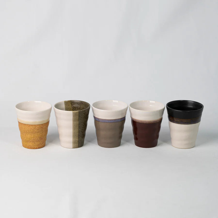 Naibu - Earthy Tones &amp; White Cup Set