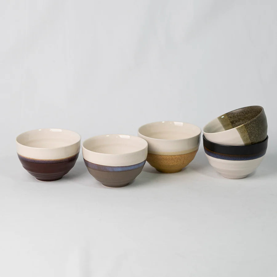 Naibu - Earthy Tones &amp; White Bowl Set