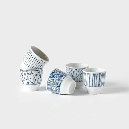 Naibu - Indigo &amp; White Cup Set