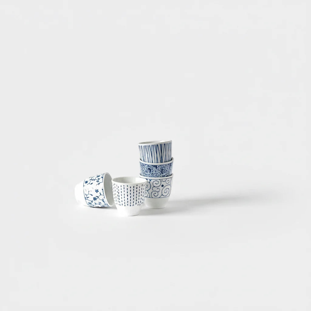 Naibu - Indigo &amp; White Cup Set