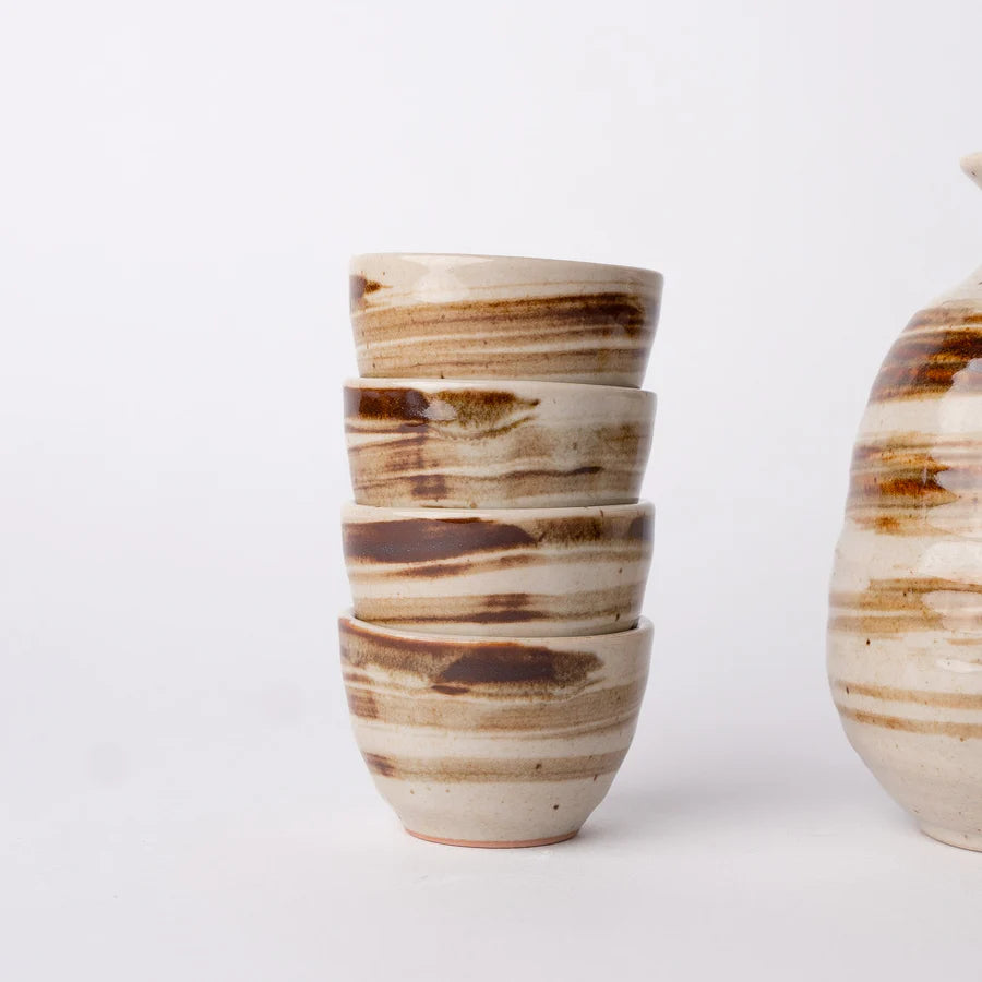 Naibu - Earth Swirl Sake Set