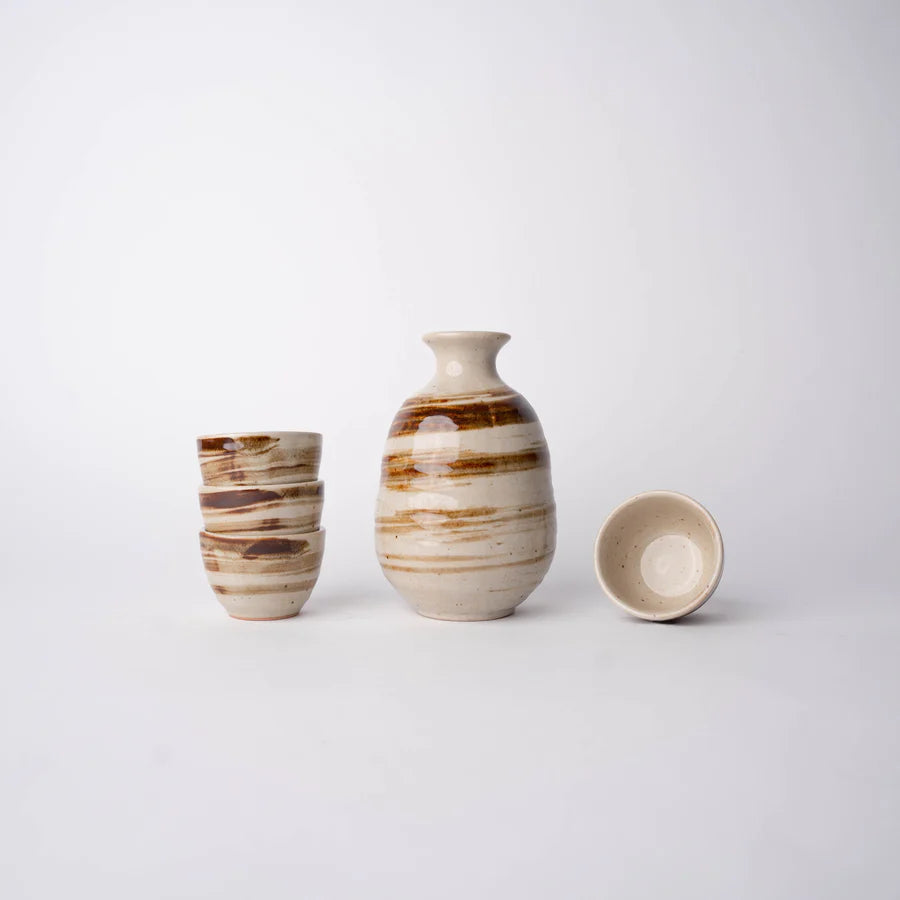 Naibu - Earth Swirl Sake Set