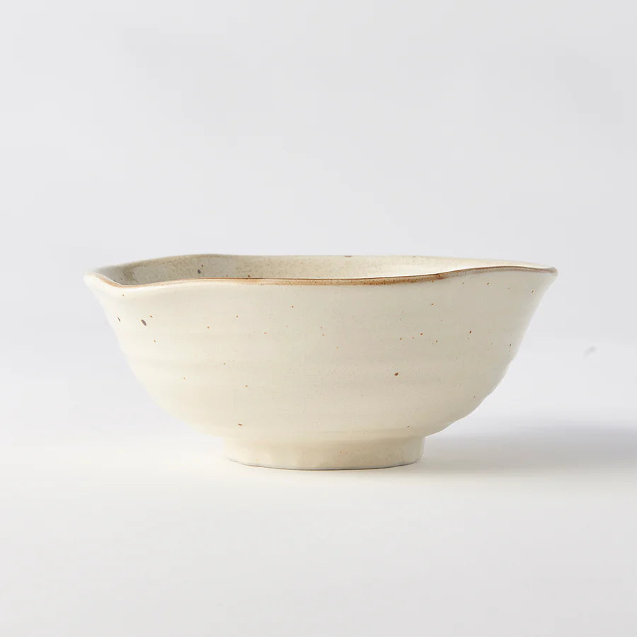 Naibu - Spiral Sand Large Uneven Bowl