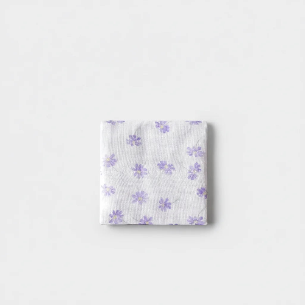NAIBU - Autumn Cherry Blossom Face Cloth in Purple