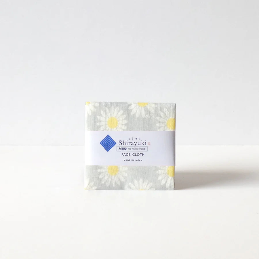 Naibu - Daisy Face Cloth in Pearl Grey