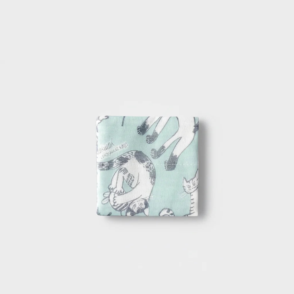 NAIBU - CATS FACE CLOTH IN BLUE