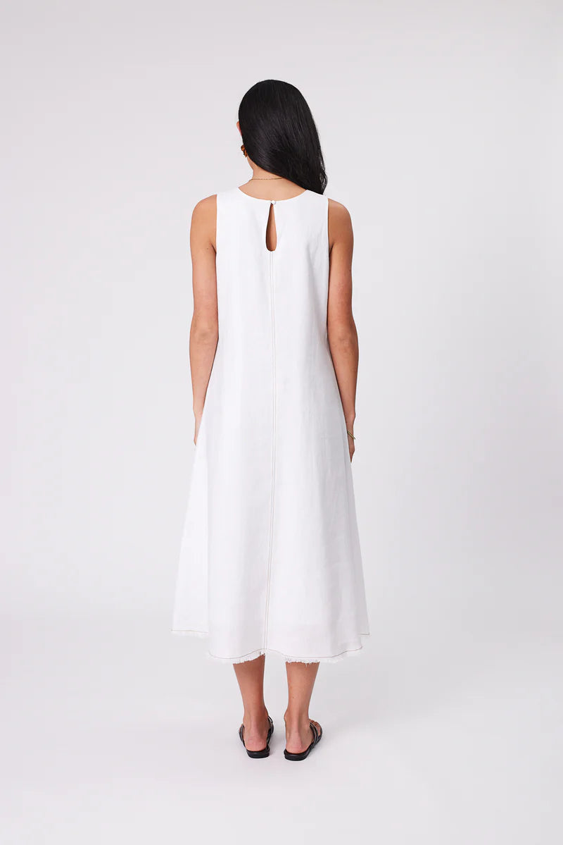 Marlow - Florence Linen Dress - White