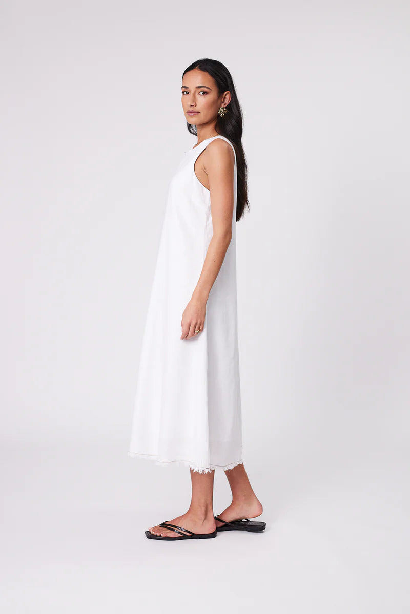 Marlow - Florence Linen Dress - White