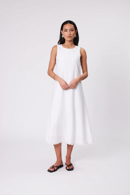 Marlow - Florence Linen Dress - White