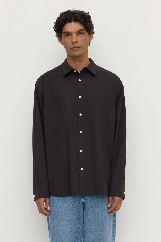 Assembly Label - Franco Long Sleeve Shirt - Black