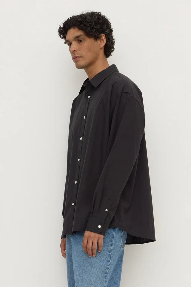 Assembly Label - Franco Long Sleeve Shirt - Black