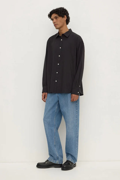 Assembly Label - Franco Long Sleeve Shirt - Black