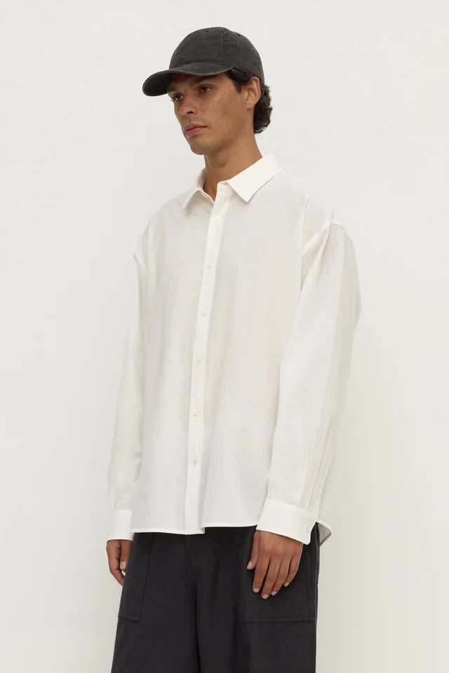 Assembly Label - Franco Long Sleeve Shirt - White