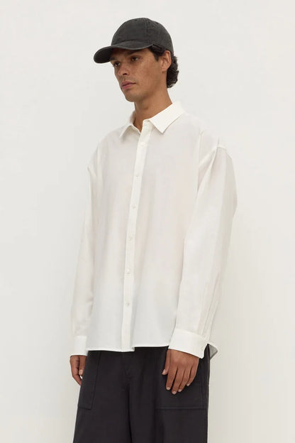 Assembly Label - Franco Long Sleeve Shirt - White