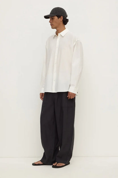 Assembly Label - Franco Long Sleeve Shirt - White
