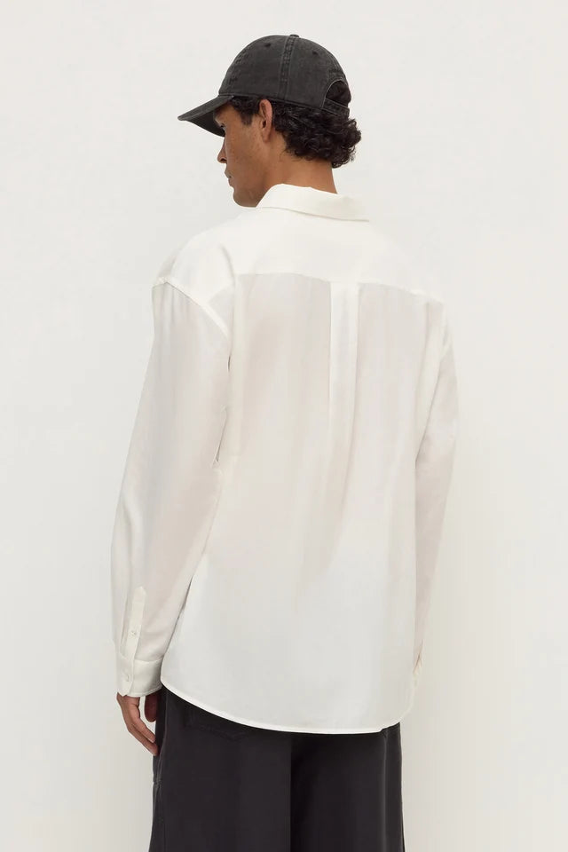 Assembly Label - Franco Long Sleeve Shirt - White