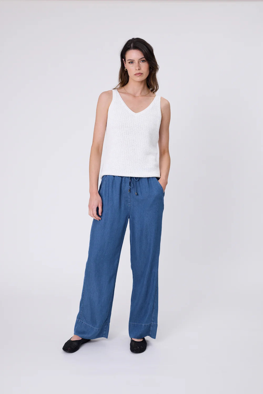 Marlow - Fresco Pant - Mid Wash