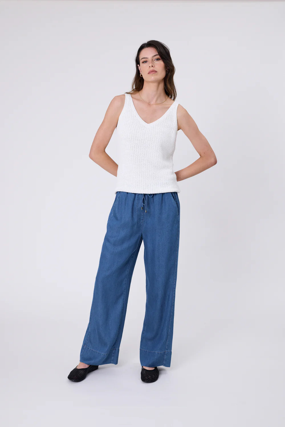 Marlow - Fresco Pant - Mid Wash