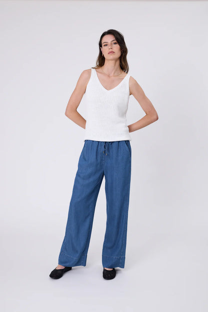 Marlow - Fresco Pant - Mid Wash