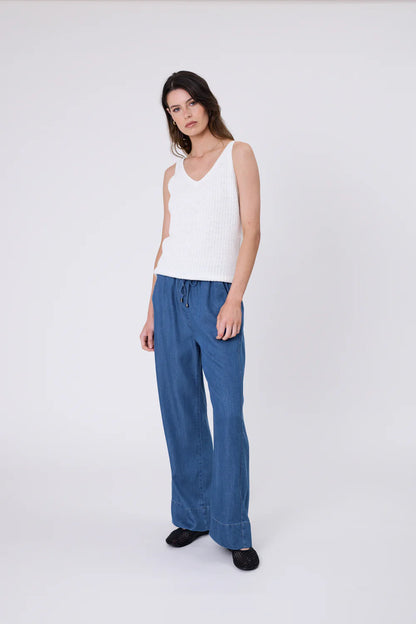 Marlow - Fresco Pant - Mid Wash