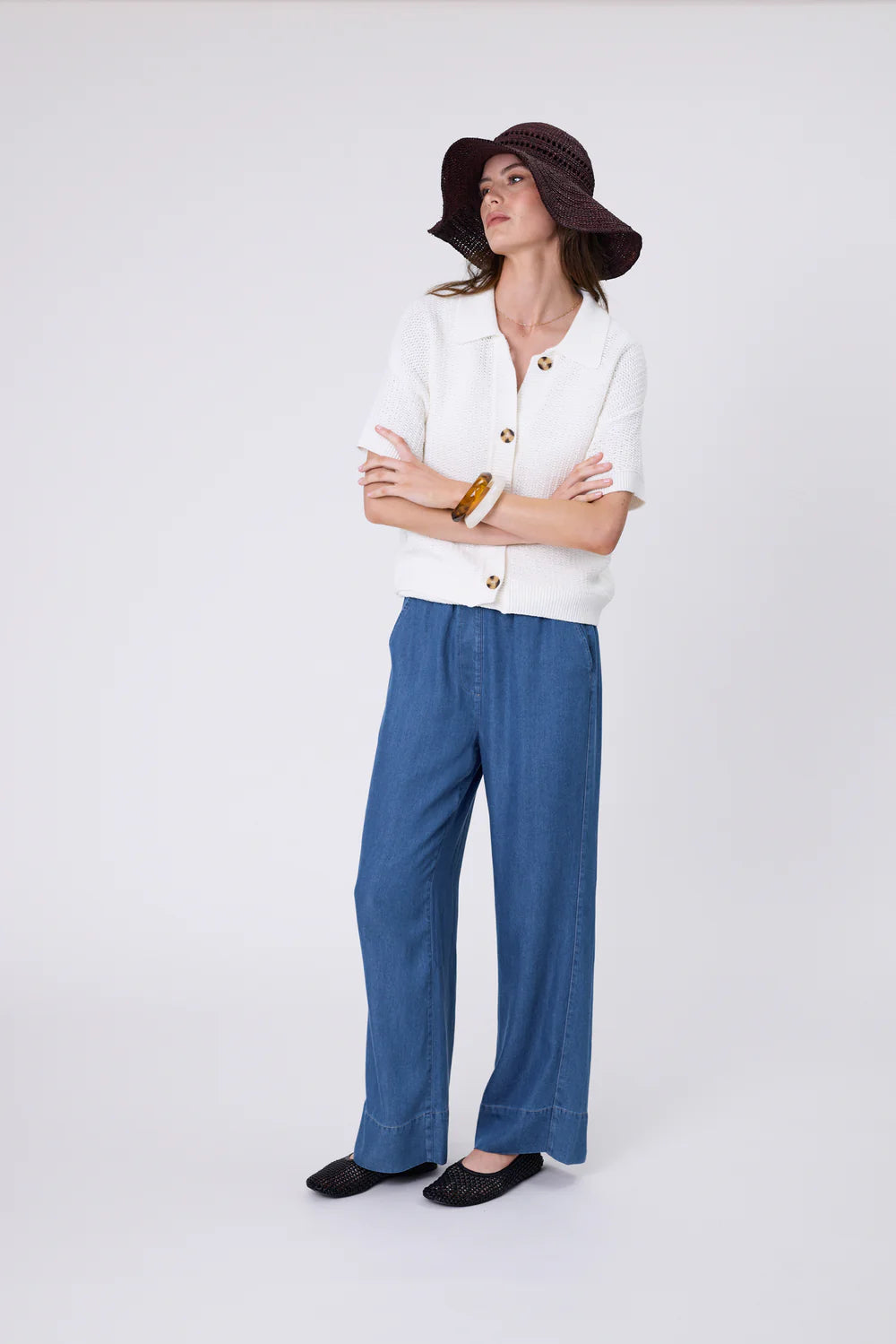 Marlow - Fresco Pant - Mid Wash