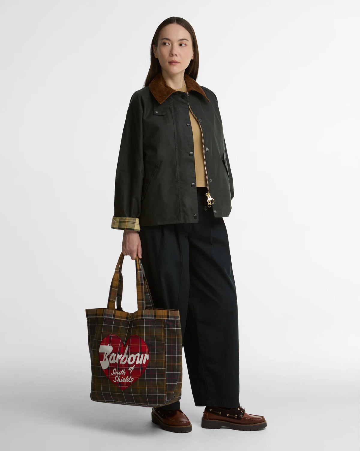 BARBOUR - HEART TOTE BAG