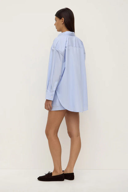 Assembly Label - Havana Stripe Long Sleeve Shirt - Blue/White Stripe