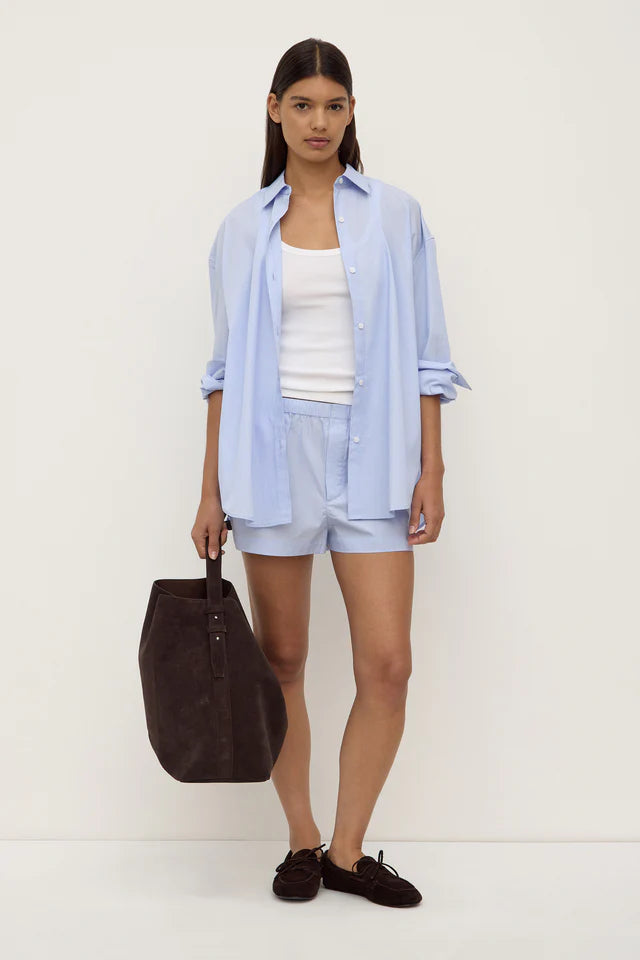 Assembly Label - Havana Stripe Long Sleeve Shirt - Blue/White Stripe