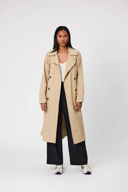 Marlow - Hybrid Trench Coat Camel Natural