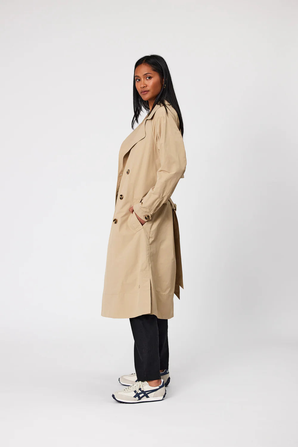 Marlow - Hybrid Trench Coat Camel Natural