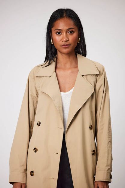 Marlow - Hybrid Trench Coat Camel Natural