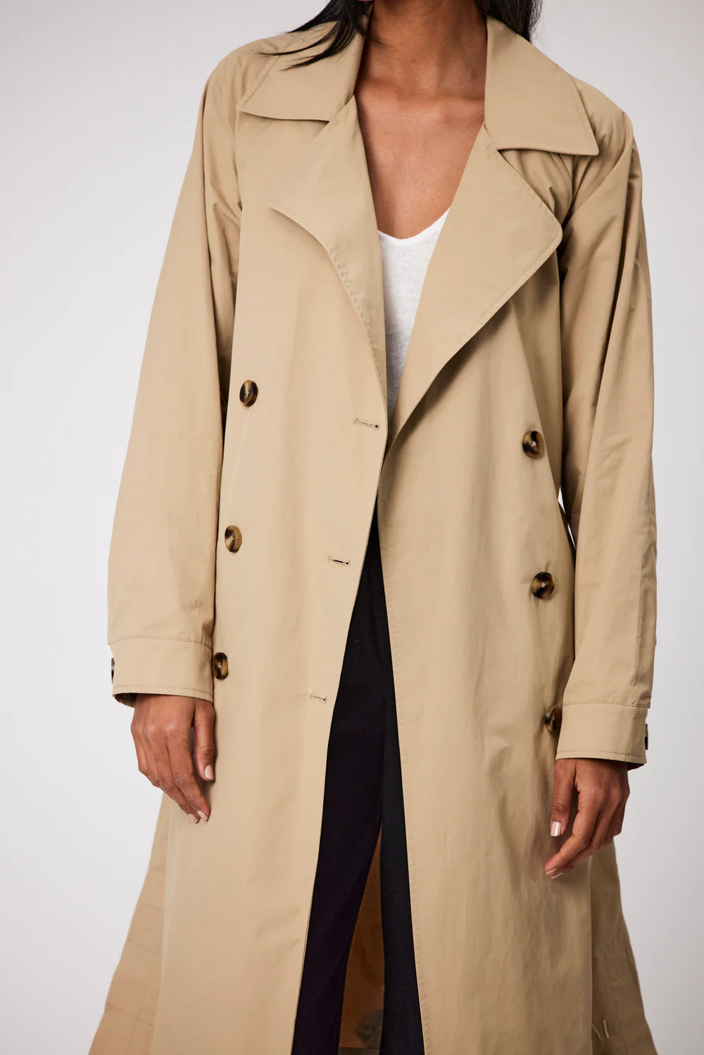 Marlow - Hybrid Trench Coat Camel Natural