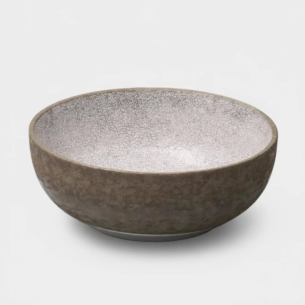 NAIBU - CRAZED GREY DEEP SERVING BOWL