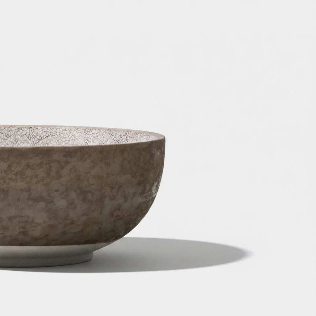 NAIBU - CRAZED GREY DEEP SERVING BOWL