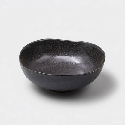 NAIBU - MATTE BLACK LARGE UNEVEN BOWL