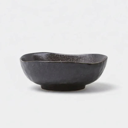 NAIBU - MATTE BLACK LARGE UNEVEN BOWL