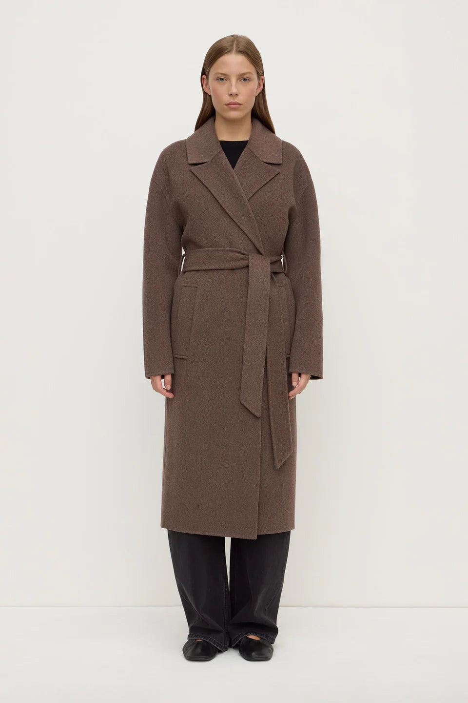 Assembly Label - Ivy Wool Coat - Cocoa Marle