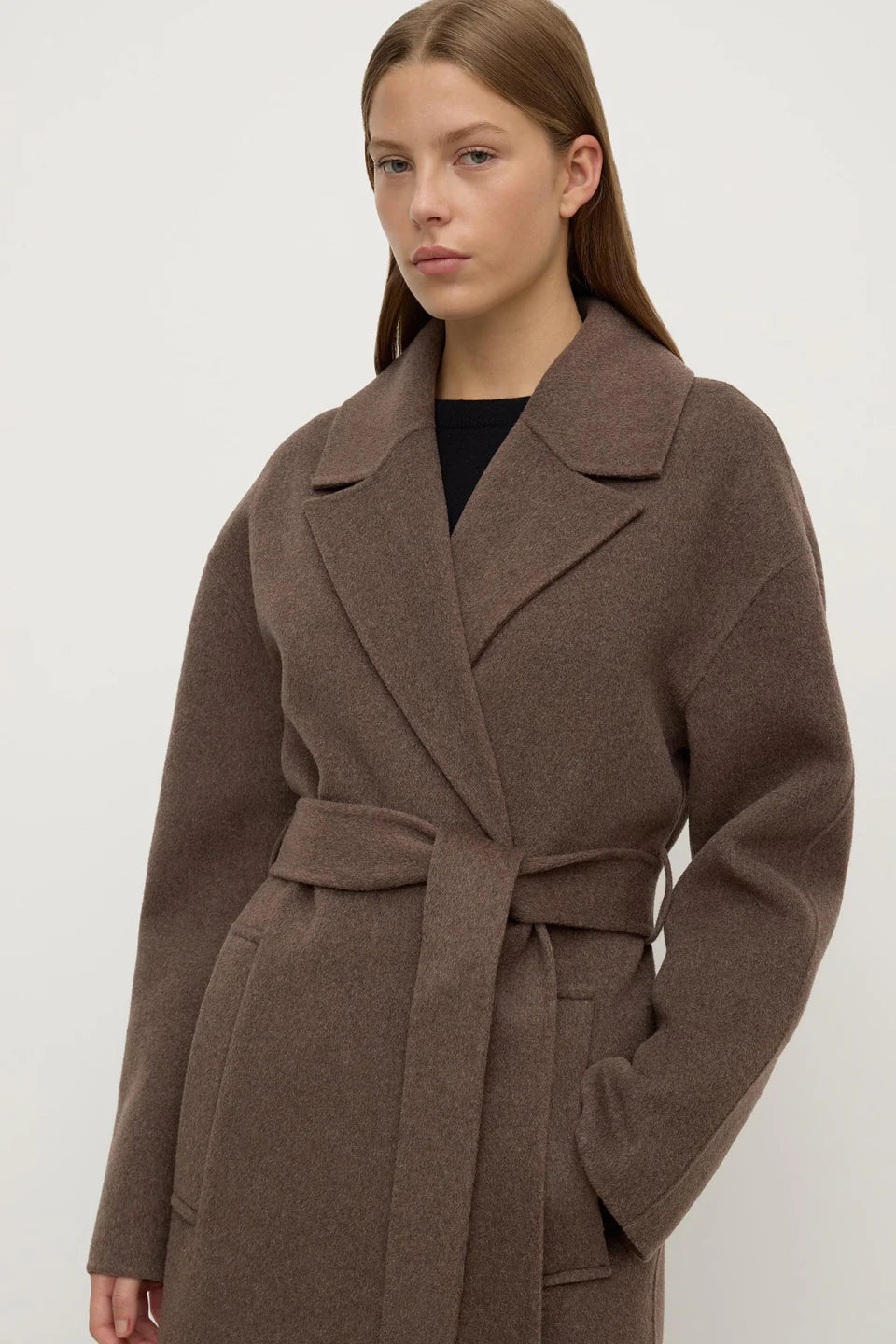 Assembly Label - Ivy Wool Coat - Cocoa Marle