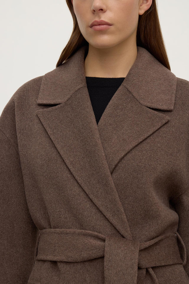 Assembly Label - Ivy Wool Coat - Cocoa Marle