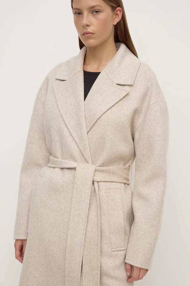 Assembly Label - Ivy Wool Coat - Oat Marle