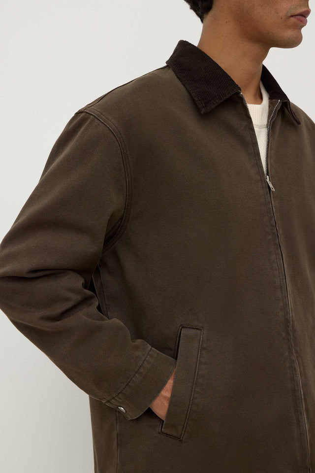 Assembly Label - Joey Cotton Jacket - Espresso