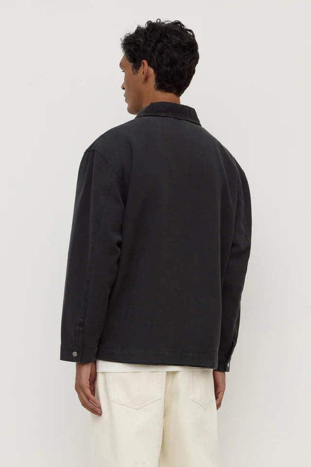 Assembly Label - Joey Cotton Jacket - Washed Black