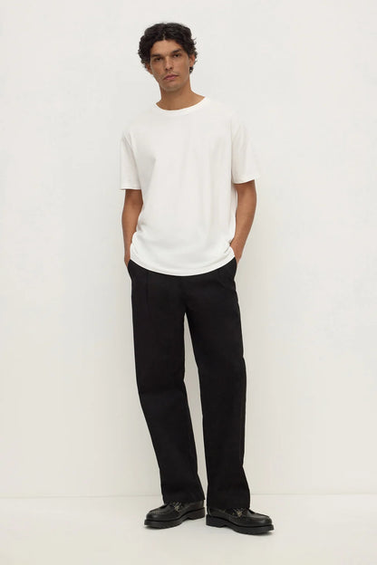 Assembly Label - Jonah Pleated Chino - True Black