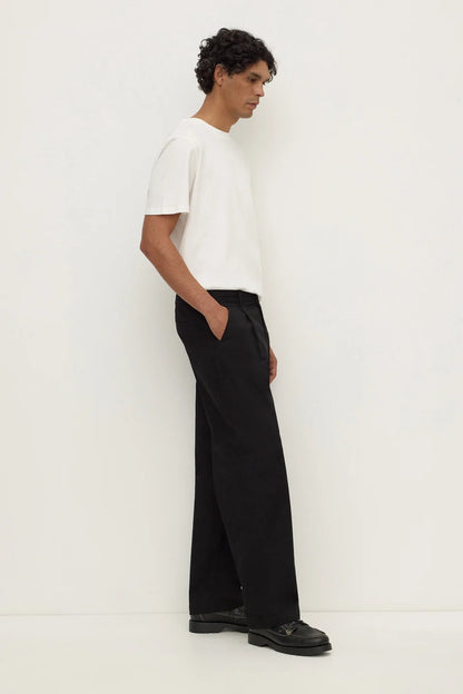 Assembly Label - Jonah Pleated Chino - True Black