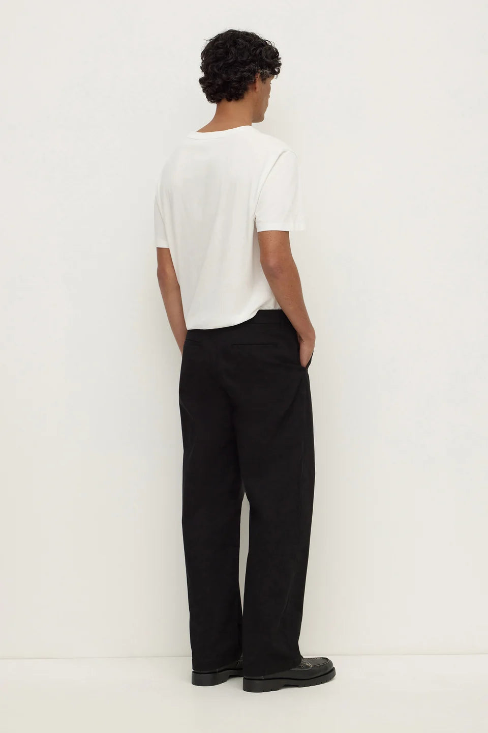 Assembly Label - Jonah Pleated Chino - True Black