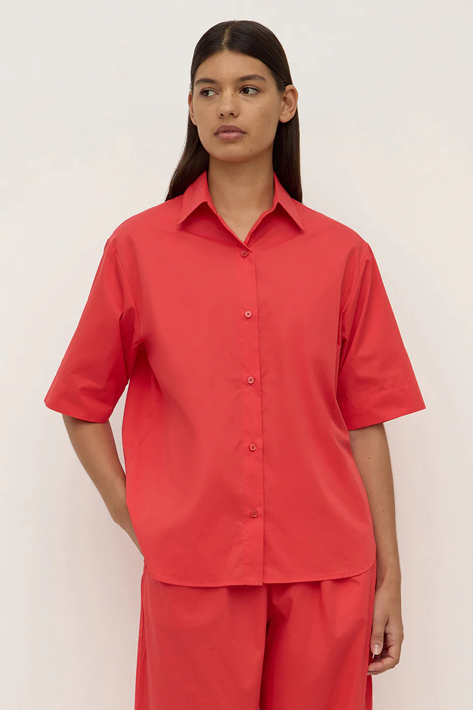 Assembly Label - Joni Short Sleeve Shirt - Chilli