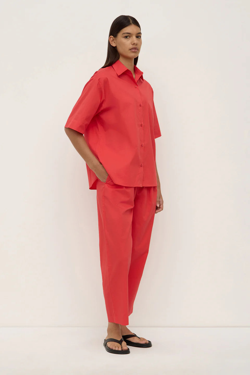 Assembly Label - Joni Short Sleeve Shirt - Chilli